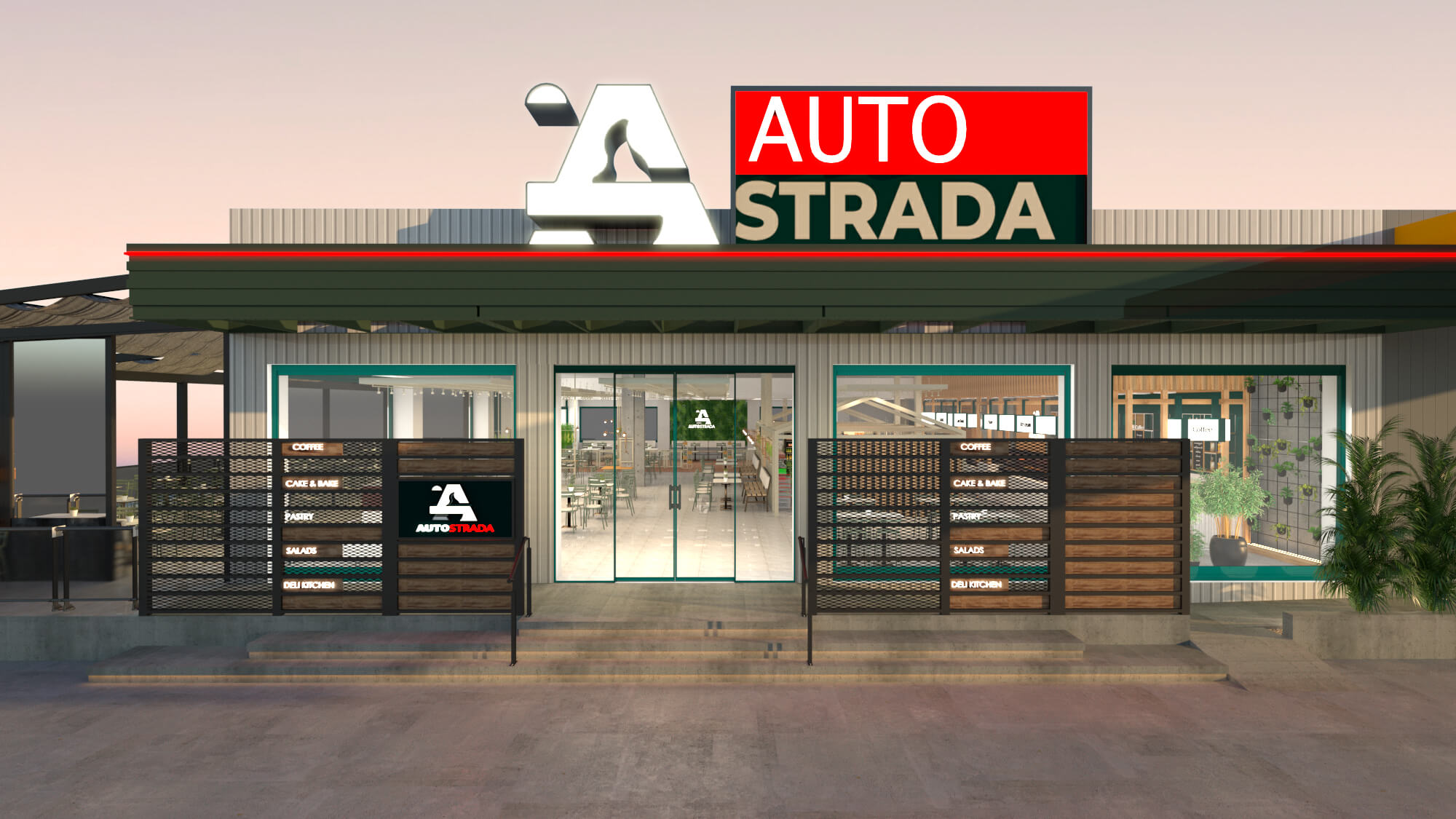 Workspaces & Shops - AutoStrada Gas Station Kerdilia